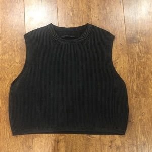 All Saints Sleeveless Crop Sweater size XS
